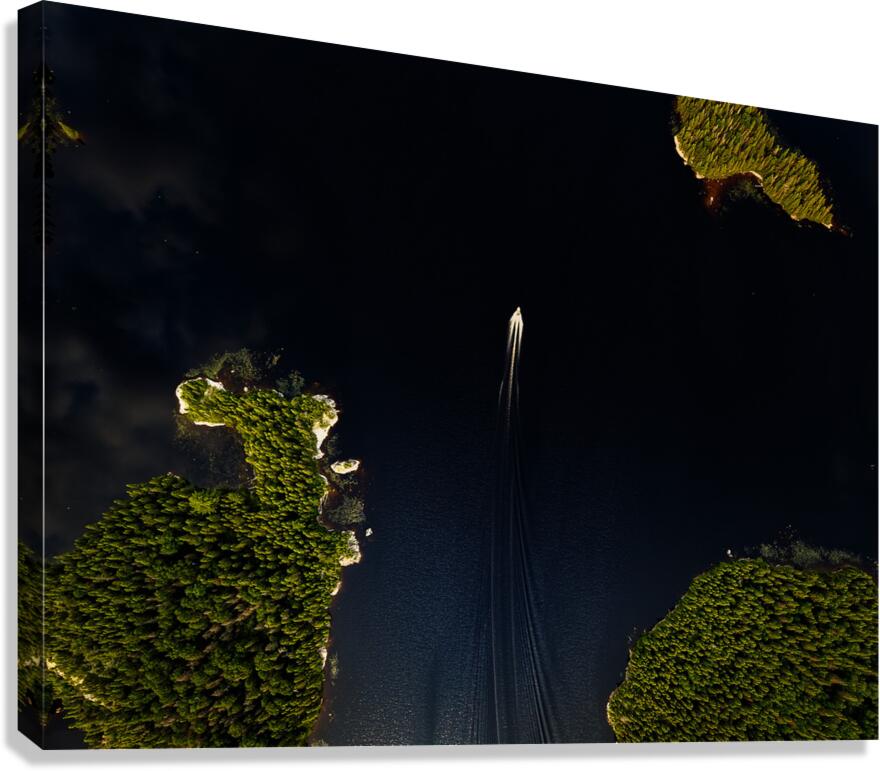 Les belles eaux noires Canvas Print