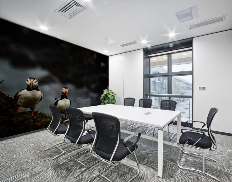 Rough Wind Rough Feather Wall Printing